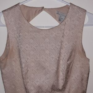 Tan mid thigh dress